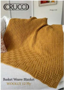 Crucci Pattern 2228 Basket Weave Blanket