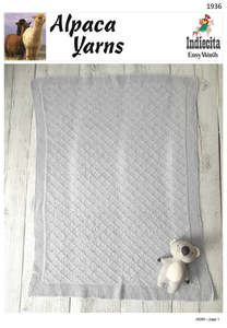 Wool Yarns: Alpaca Diamond Baby Blanket Kit (4 ply)