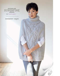 Cleckheaton: Cleckheaton Pattern 402 Sweater Cape – 8ply Adult