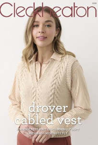 Cleckheaton: Cleckheaton Pattern 1026 Drover Cabled Vest - 12ply Adult