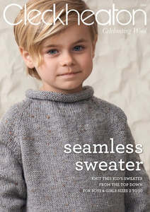 Cleckheaton: Cleckheaton Pattern 1010 Seamless Sweater - 8ply Child
