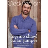 Wool Yarns: Cleckheaton Merino Shawl Collar Jumper - 1032