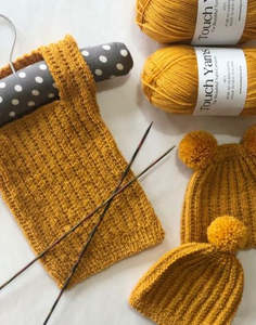 4 Ply: Baby Vest and Hat in Touch Yarns 4 ply