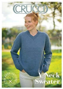 Crucci Pattern 2411 V Neck Top Down Sweater