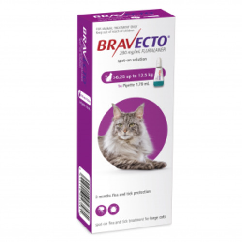 Bravecto Spot-on for Large Cats: 6.25 - 12.5kg