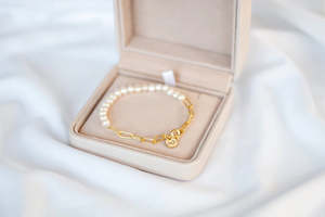 Sienna Pearl Bracelet + Necklace