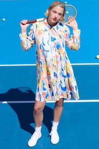 Dresses: Tuesday: Camila Mini Dress. Waterclour.