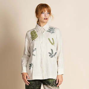 Megan Salmon: Megan Salmon: embroidered liberty trapeze shirt