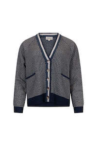 Madly Sweetly: Madly Sweetly: Compass Cardi: Denim.