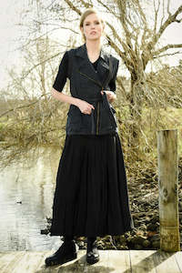 Curate: Burst Your Bubble Skirt. Black.