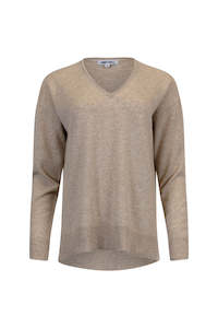 Loobies Story: Spencer Cashmere Sweater. Oatmeal.