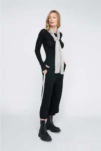 Taylor: Rounded Veneer Tunic. Black.