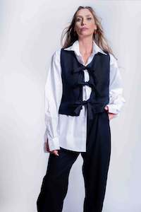Sheryl May: Sheryl May: Tie front waistcoat