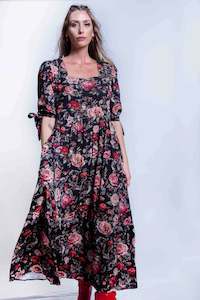 Sheryl May: Arabella Dress. Rose Print