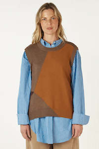 Zaket + Plover:   Diamond Dapper Vest. Bark.