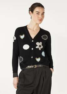 Zaket + Plover:   Happy Cardi. Black.