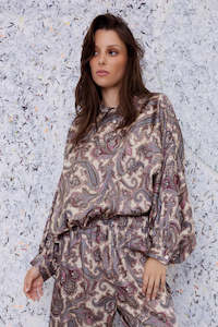 M.A. Dainty. Whippet Blouse. Paisley.