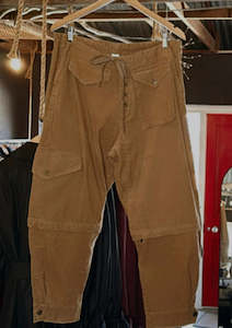 M.A. Dainty: Trucker Corduroy Jean. Tobacoo.