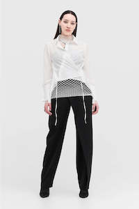 Taylor: Taylor: Accord Wrap Pant - Black