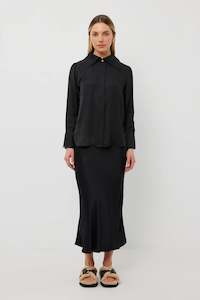 Tuesday: Tuesday: Dom Skirt. Black Satin.