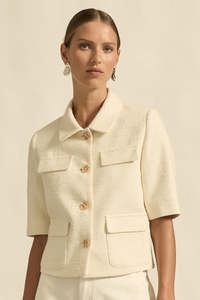 Zoe Kratzmann: Zoe Kratzmann: juncture jacket alabaster