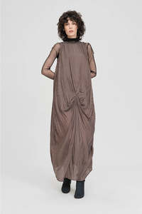 Taylor: Taylor: Journey Dress - Bronze Stripe