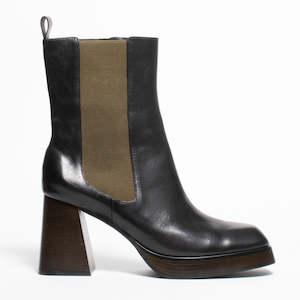 Ankle Boots Heel: Bailee Black Olive