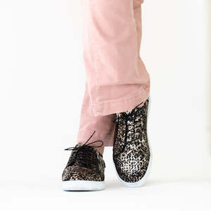 Cabello: Roma P Black Leopard Print