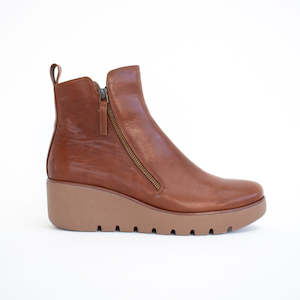 Ankle Boots Mid: Puzzle Cognac