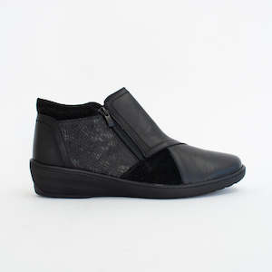 Ankle Boots Flat: Morgan Black Combo