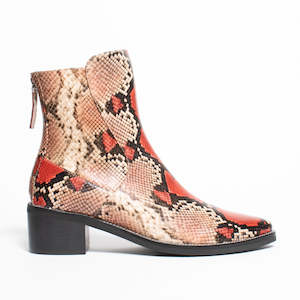 Clearance: Dulcie Mulberry Python Print | 50% OFF