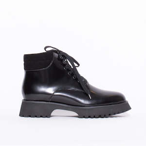 Ankle Boots Flat: Tommy Black Combo
