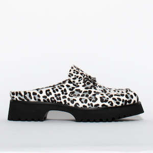 Half Bite White Black Pony Print