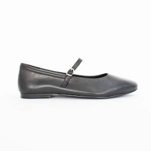 Shoes Flat: Passy Black Kid