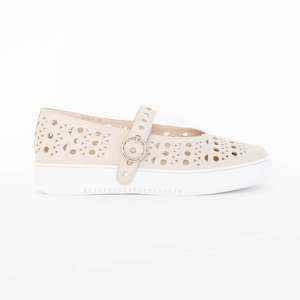 Minx: Darcy Almond White Sole