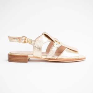 Sandals Flat: Saffron Gold