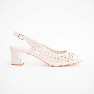 Sandals Mid: Jackey Nude Rose Gold