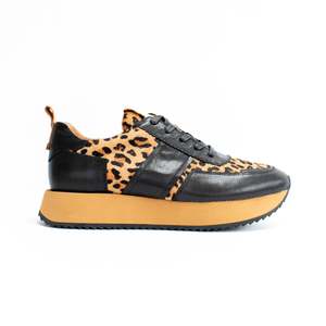 Sneakers: Keagan Black Leopard