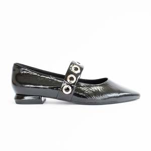 Shoes Flat: Prisko Black Patent