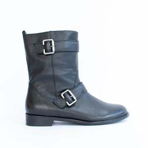 Ankle Boots Flat: Myas Black