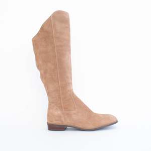Long Boots: Belky Biscotti Suede