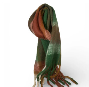 Multi Check Scarf Forest