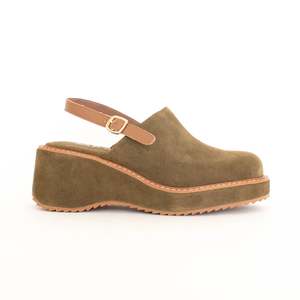 Shoes Heel: Lola Lush Khaki Suede