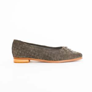 Camille Weave Khaki Suede