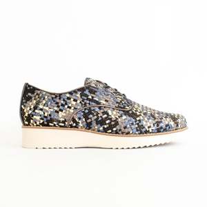 Shoes Flat: Arlene Midnight Woven