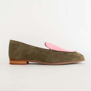 Shoes Flat: Greer Khaki Baby Pink