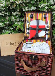Picnic Basket – Dark Wicker 2 person - Wilson & Co