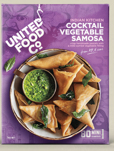 Products: United Food Co. Cocktail veg Samosa 80 mini pc – Maanvi Mart