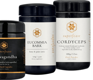 Nutrition: SuperFeast Men's Health Bundle - Cordyceps, Eucommia & Ashwagandha