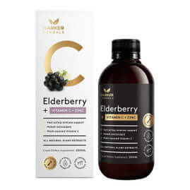 Harker Herbals Vitamin C Elderberry + Zinc 200ml